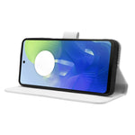 Custodia in pelle con trama a diamante per Motorola Edge 2024 5G