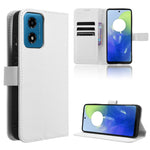 Custodia in pelle con trama a diamante per Motorola Edge 2024 5G