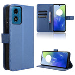 Custodia in pelle con trama a diamante per Motorola Edge 2024 5G