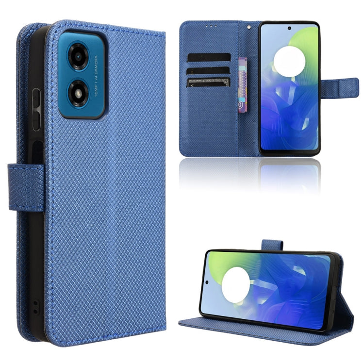 Custodia in pelle con trama a diamante per Motorola Edge 2024 5G