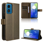 Custodia in pelle con trama a diamante per Motorola Edge 2024 5G