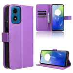 Custodia in pelle con trama a diamante per Motorola Edge 2024 5G