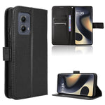 Custodia in pelle con trama a diamante per Motorola Edge 2024 5G