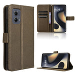 Custodia in pelle con trama a diamante per Motorola Edge 2024 5G