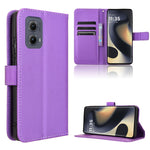 Custodia in pelle con trama a diamante per Motorola Edge 2024 5G