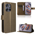 Custodia in pelle con trama a diamante per Motorola Moto G75 5G e modelli