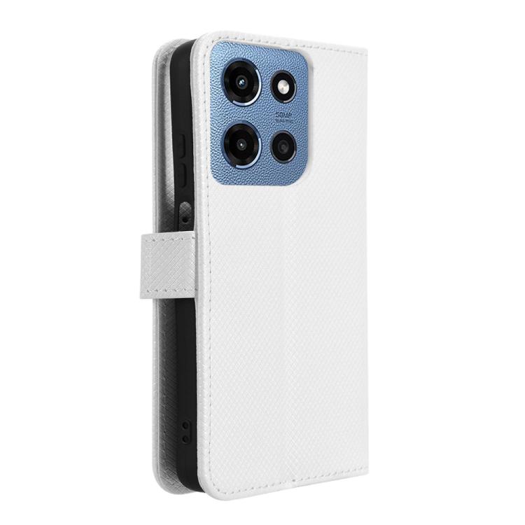 Custodia in pelle con trama a diamante per Motorola Moto G75 5G e modelli