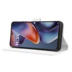 Custodia in pelle con trama a diamante per Motorola Moto G75 5G e modelli