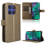 Custodia in pelle con trama a diamante per Motorola Moto G86 Power 5G