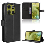 Custodia in pelle con trama a diamante per Motorola Moto G86 Power 5G