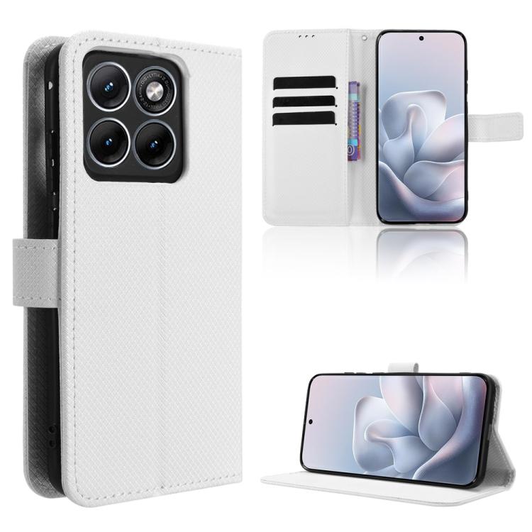 Custodia in pelle con trama a diamante per Motorola Moto X70 Air Pro e modelli