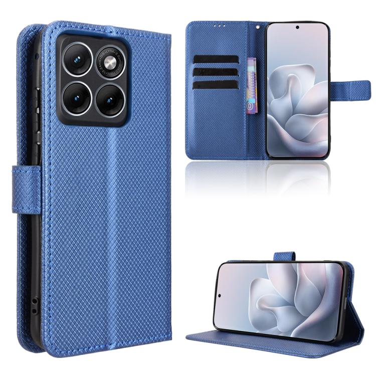 Custodia in pelle con trama a diamante per Motorola Moto X70 Air Pro e modelli