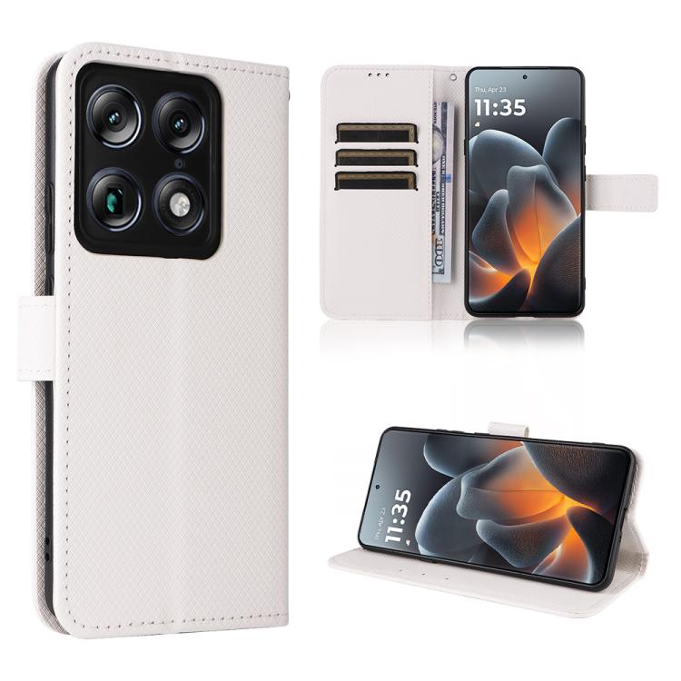 Custodia in pelle con trama a diamante per Motorola Moto X70 Air Pro e modelli
