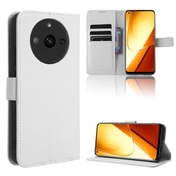 Custodia in pelle con trama a diamante per Realme 11 5G e 11X