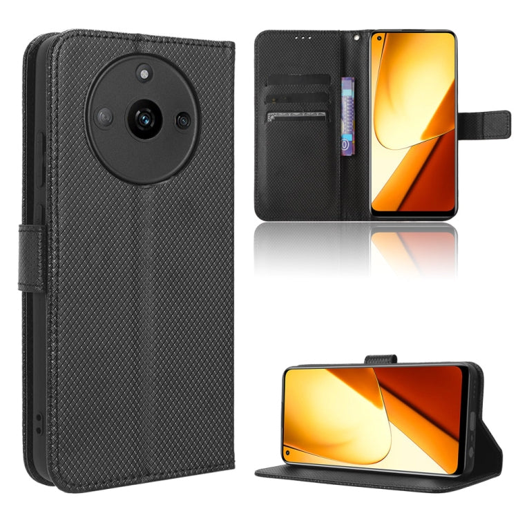 Custodia in pelle con trama a diamante per Realme 11 5G e 11X