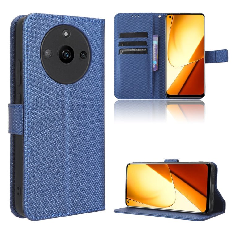Custodia in pelle con trama a diamante per Realme 11 5G e 11X