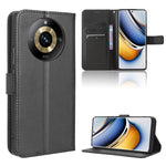 Custodia in pelle con trama a diamante per Realme 11 5G e 11X