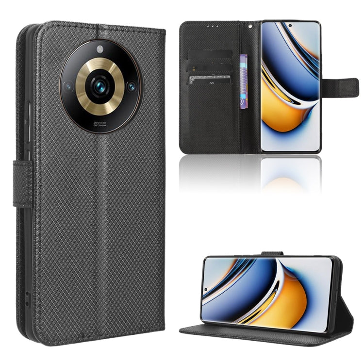 Custodia in pelle con trama a diamante per Realme 11 5G e 11X