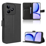 Custodia in pelle con trama a diamante per Realme 11 5G e 11X