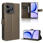 Custodia in pelle con trama a diamante per Realme 11 5G e 11X