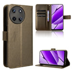 Custodia in pelle con trama a diamante per Realme 12 Pro e 12 Pro+