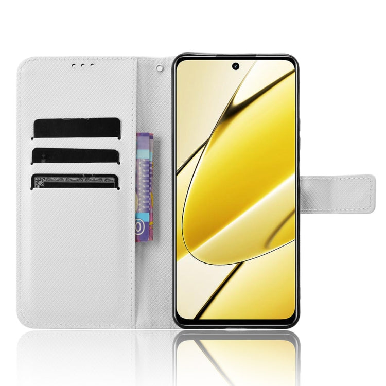 Custodia in pelle con trama a diamante per Realme 11 5G e 11X