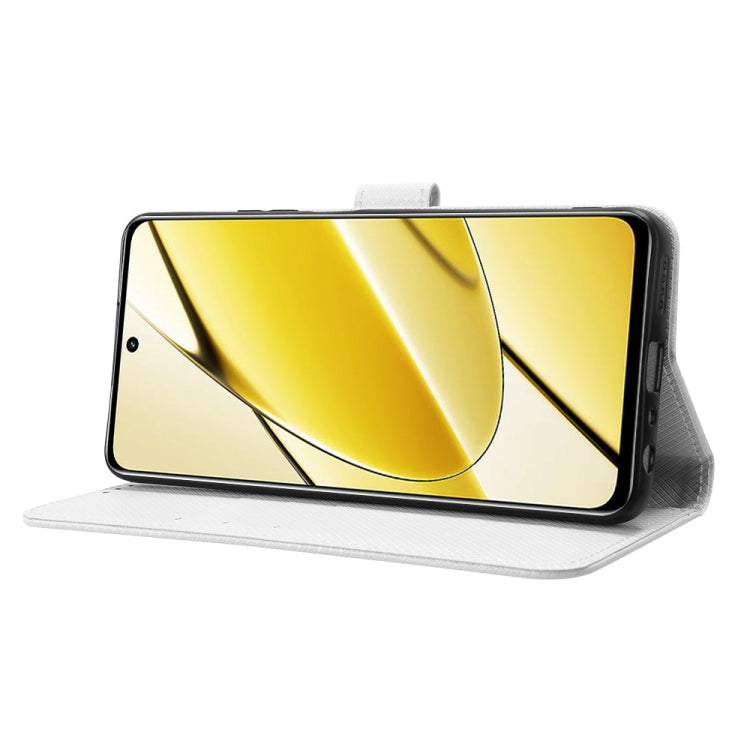 Custodia in pelle con trama a diamante per Realme 11 5G e 11X