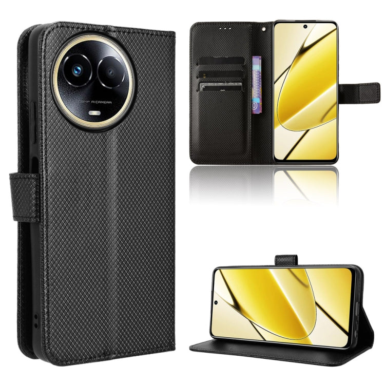 Custodia in pelle con trama a diamante per Realme 11 5G e 11X