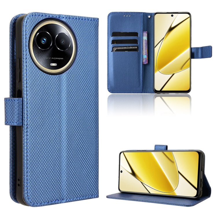 Custodia in pelle con trama a diamante per Realme 11 5G e 11X