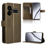 Custodia in pelle con trama a diamante per Realme 12 Pro e 12 Pro+