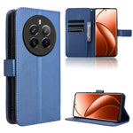 Custodia in pelle con trama a diamante per Realme 12 Pro e 12 Pro+