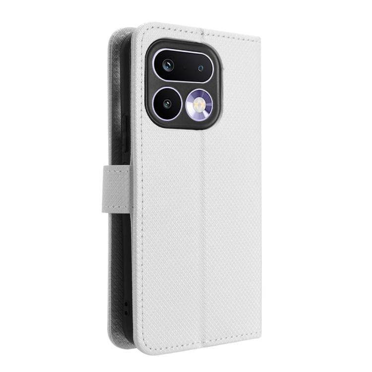 Custodia in pelle con trama a diamante per Realme 16 Pro 5G