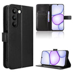 Custodia in pelle con trama a diamante per Realme 16T 5G e modelli compatibili