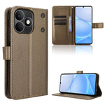 Custodia in pelle con trama a diamante per Realme P4 Power 5G e modelli