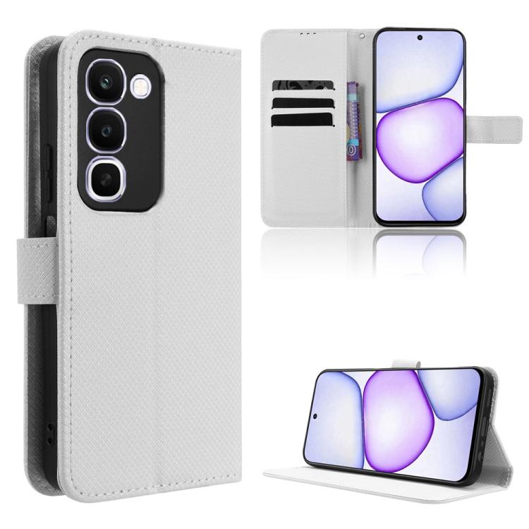 Custodia in pelle con trama a diamante per Realme 16T 5G e modelli compatibili