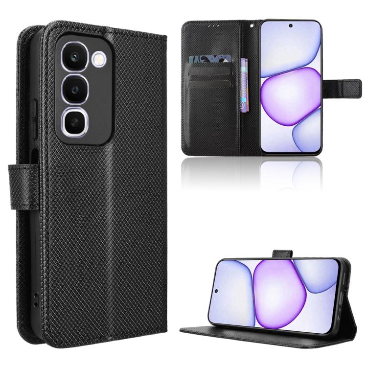 Custodia in pelle con trama a diamante per Realme 16T 5G e modelli compatibili