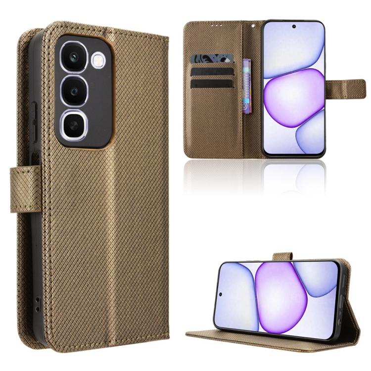Custodia in pelle con trama a diamante per Realme 16T 5G e modelli compatibili