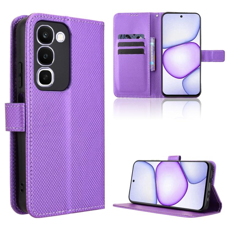 Custodia in pelle con trama a diamante per Realme 16T 5G e modelli compatibili