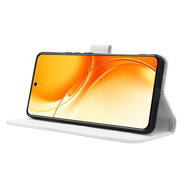 Custodia in pelle con trama a diamante per Realme P4 Power 5G e modelli