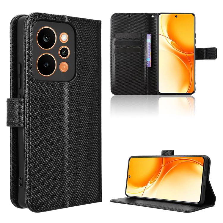 Custodia in pelle con trama a diamante per Realme P4 Power 5G e modelli