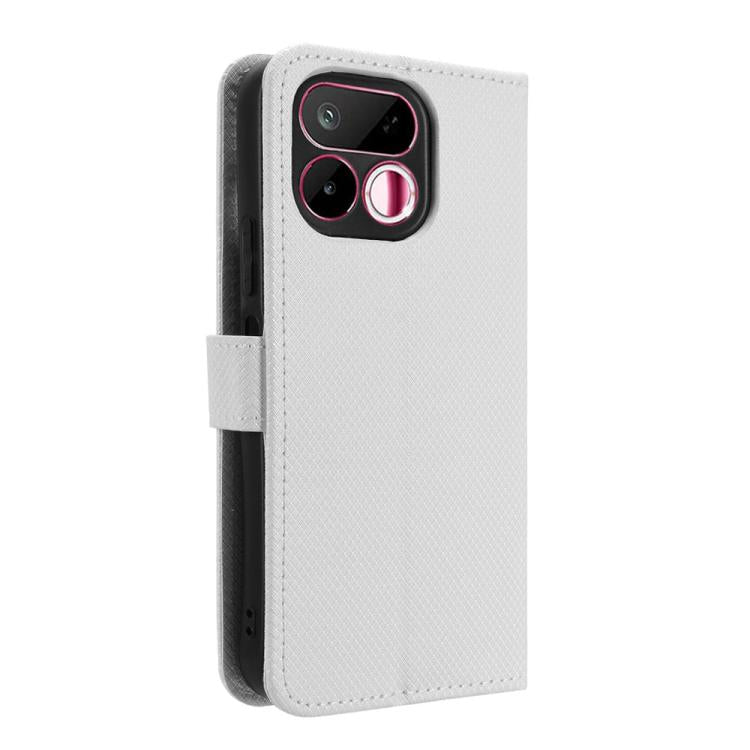 Custodia in pelle con trama a diamante per Realme 16T 5G e modelli compatibili