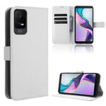 Custodia per telefono in pelle con trama a diamante, For TCL ION X