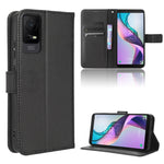 Custodia per telefono in pelle con trama a diamante, For TCL ION X