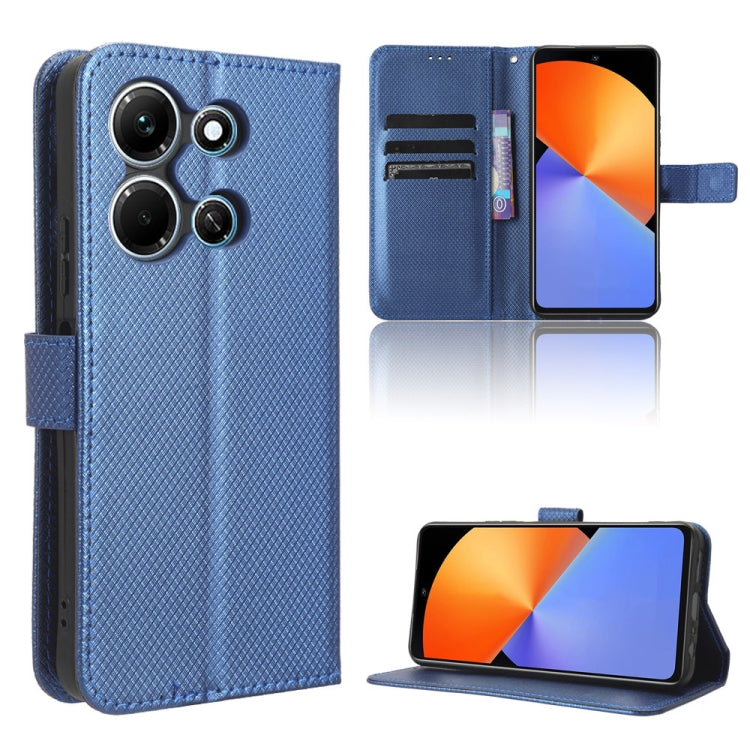 Custodia in pelle con trama a diamante per Infinix Note 30i e Note 30 Pro