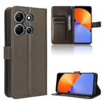 Custodia in pelle con trama a diamante per Infinix Note 30i e Note 30 Pro