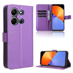 Custodia in pelle con trama a diamante per Infinix Note 30i e Note 30 Pro