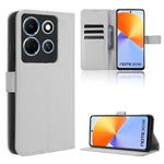 Custodia in pelle con trama a diamante per Infinix Note 30i e Note 30 Pro