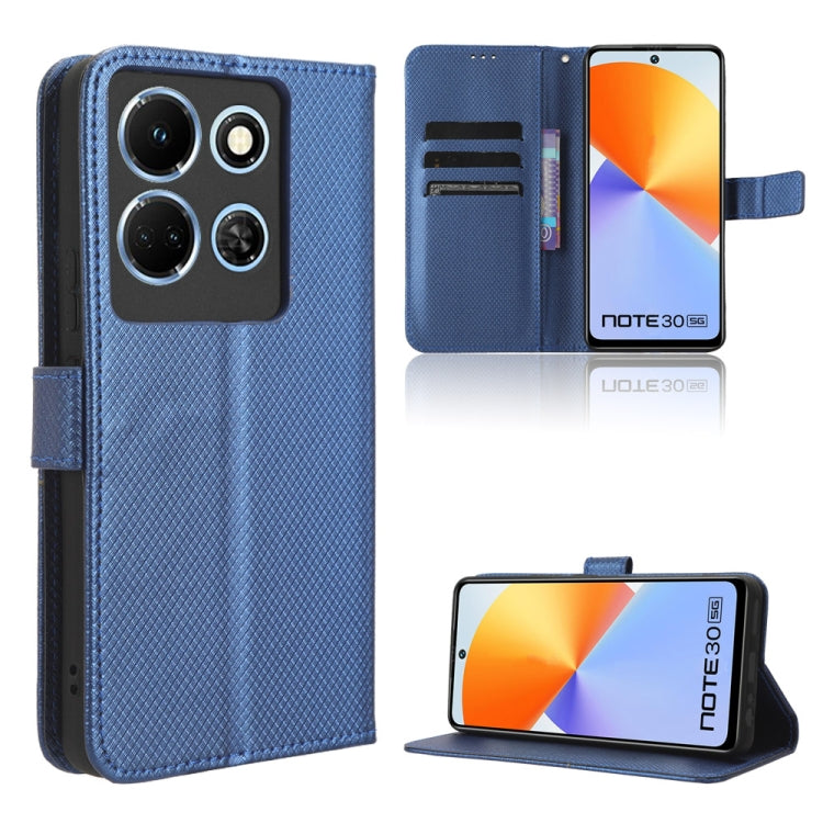 Custodia in pelle con trama a diamante per Infinix Note 30i e Note 30 Pro