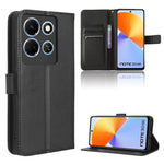Custodia in pelle con trama a diamante per Infinix Hot 30 5G e modelli