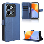 Custodia in pelle con trama a diamante per Infinix Hot 30 5G e modelli